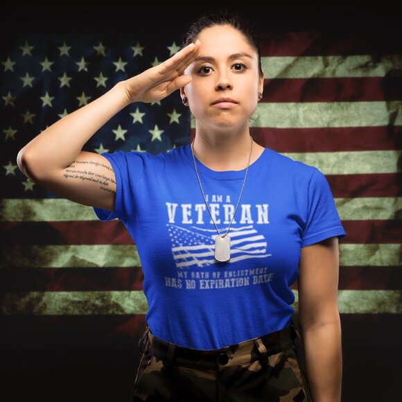 New I am a Veteran, "Veteran Pride T-Shirt – Honoring Our Heroes with Style". - Picture 1 of 3